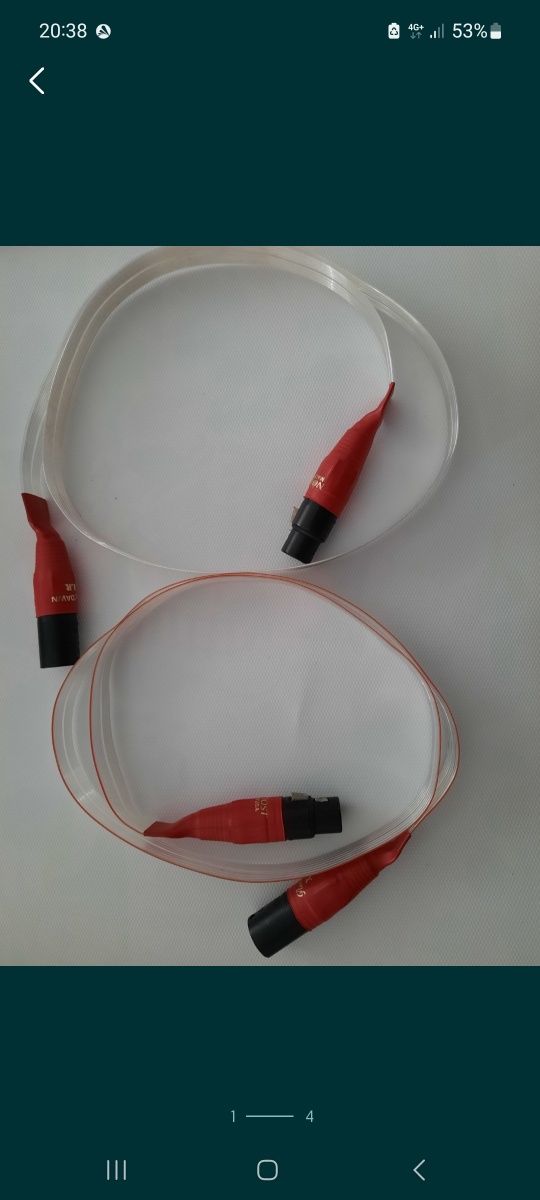 Nordost Red Dawn XLR par de cabos de interligação