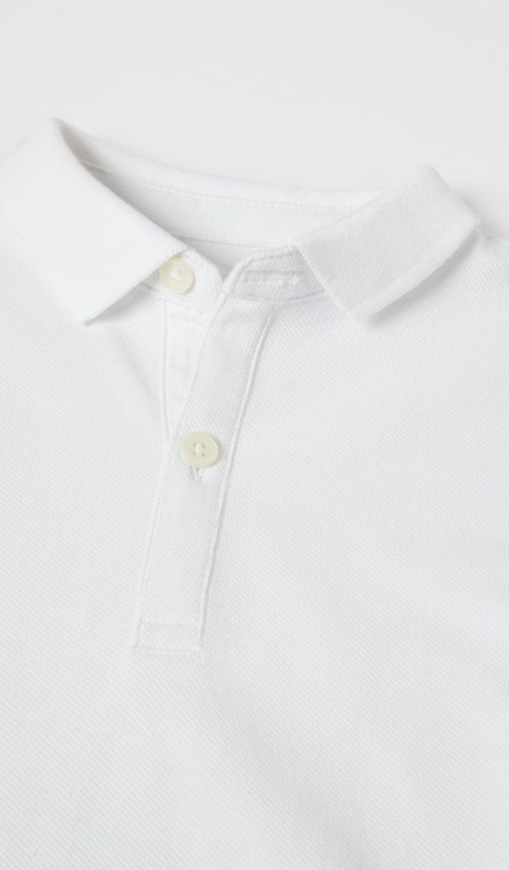 ZARA r.164 biała koszulka polo, t-shirt, bluzka. NOWA!