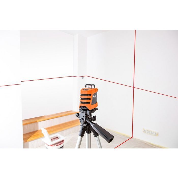 Laser Płaszczyznowy 15M 360 W Poziomie Statyw 1.5M Czerwony Neo