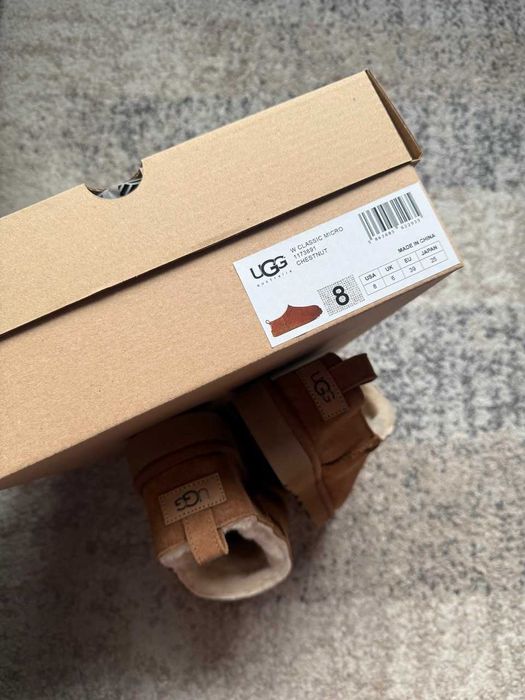 Жіночі зимові уггі UGG Classic Micro Chestnut (коричневі) u9923