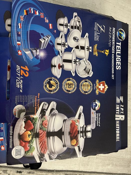 Набір посуду/каструль з нержавіючої сталі