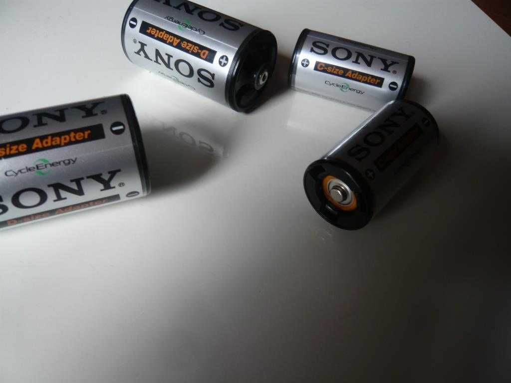 Adaptadores Sony para pilhas AA