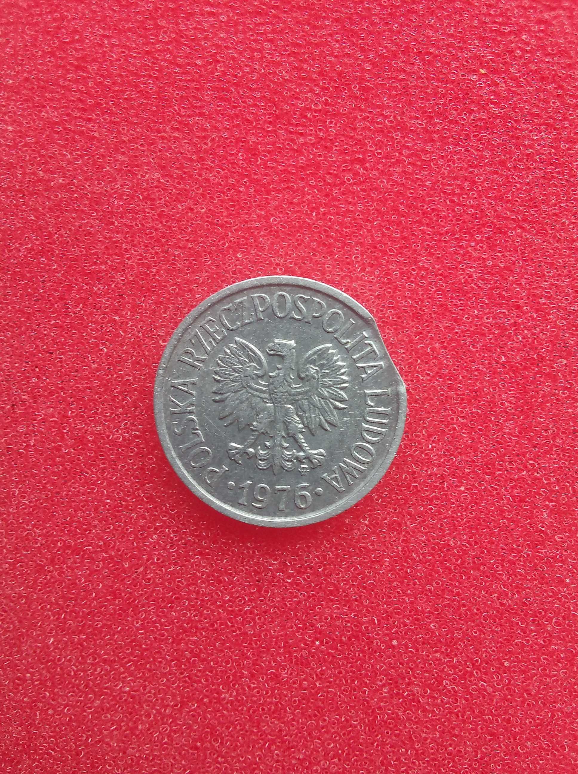Moneta 20 gr. destrukt 1976 r.