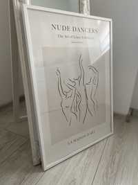 Desenio ilustracja 50x70 line art nude dancers