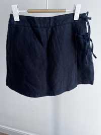 Lniane spódnico spodnie 7lat 122cm