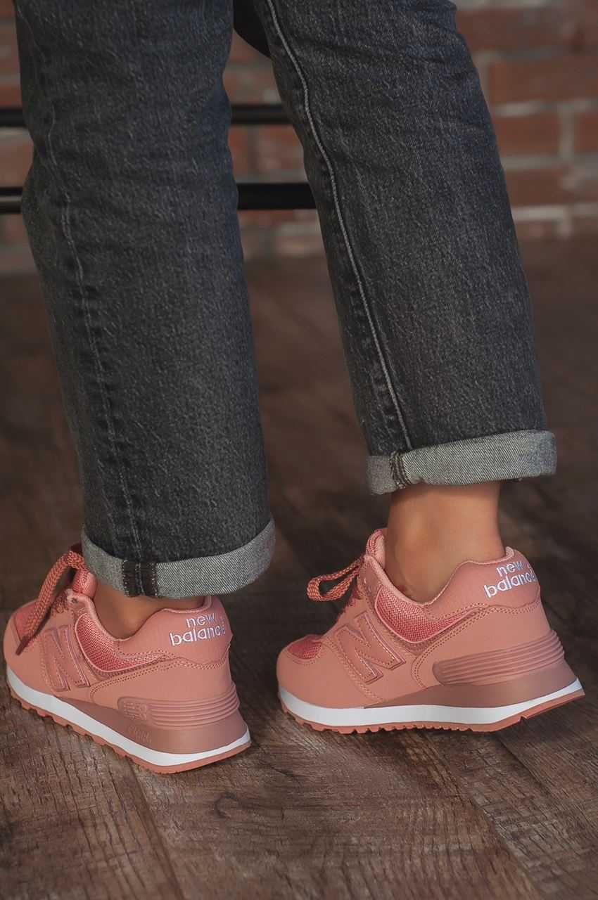 Кроссовки New Balance 574 Женские Нью Беланс 327 розовые New Balance