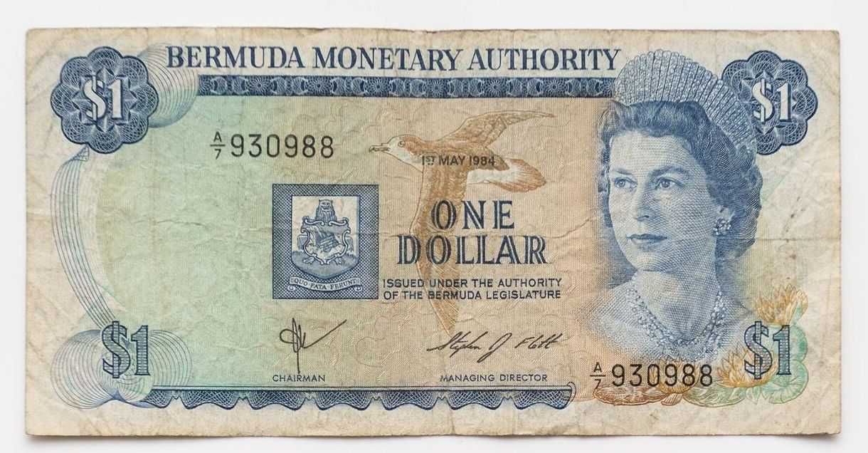 Bermudy 1 dolar 1984 P.28 ELŻBIETA II