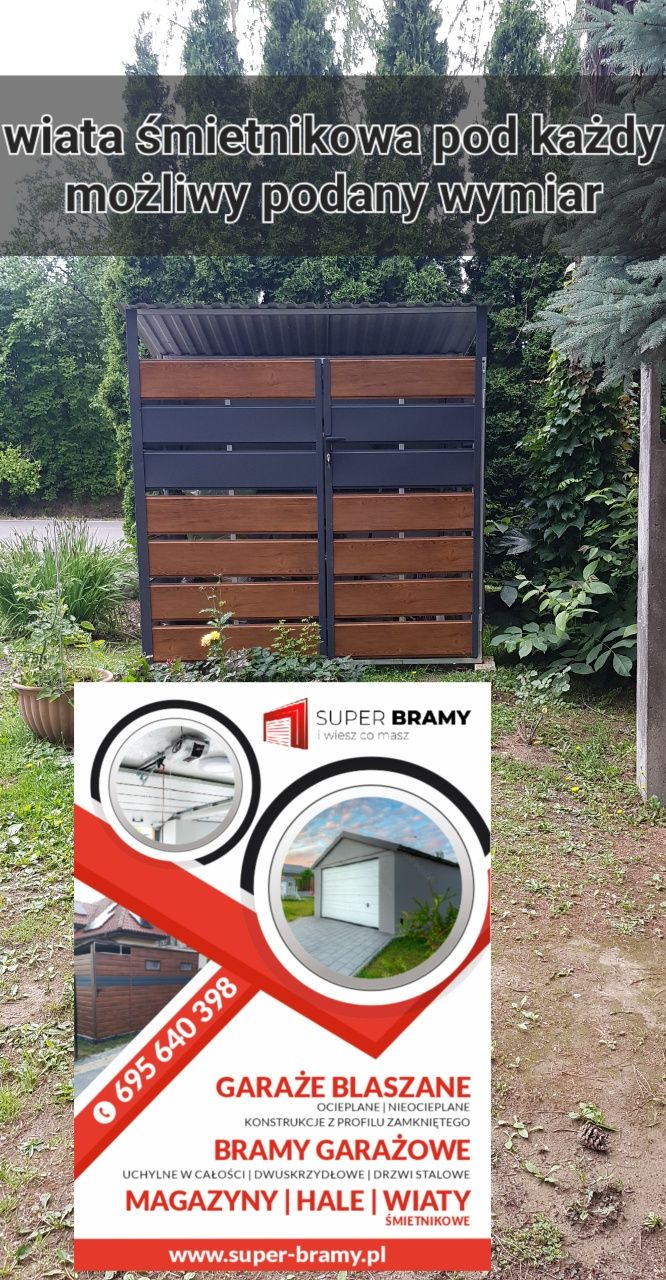Garaże blaszane, pod każdy wymiar profil konstrukcja pomiar montaż itp