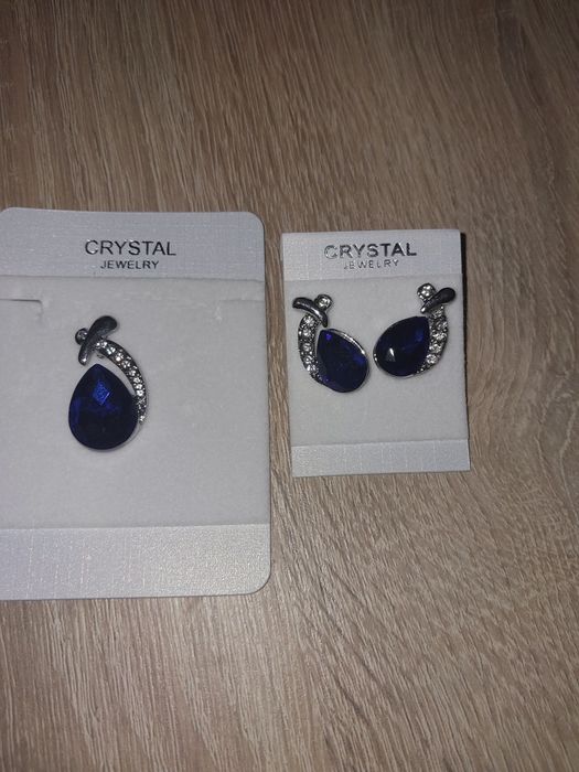 Komplet kolczyki + zawieszka