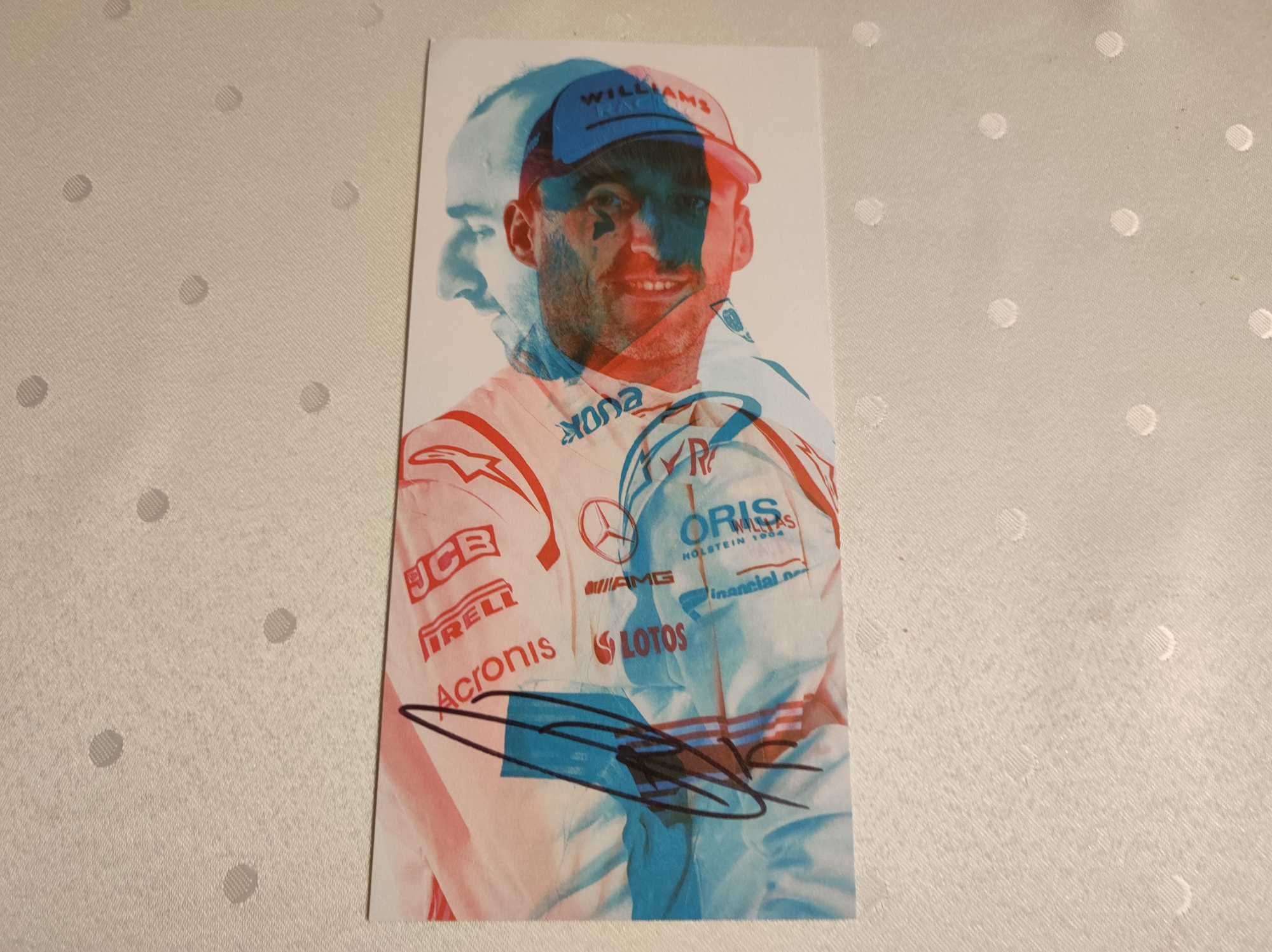 Karta Robert Kubica Autograf Podpis Williams Racing F1 Oryginalna