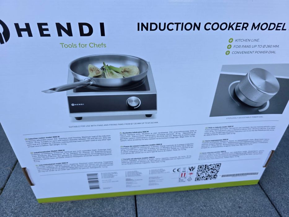Przenośna Kuchenka indukcyjna 3500 M, HENDI, Profi Line, 230V/3500W