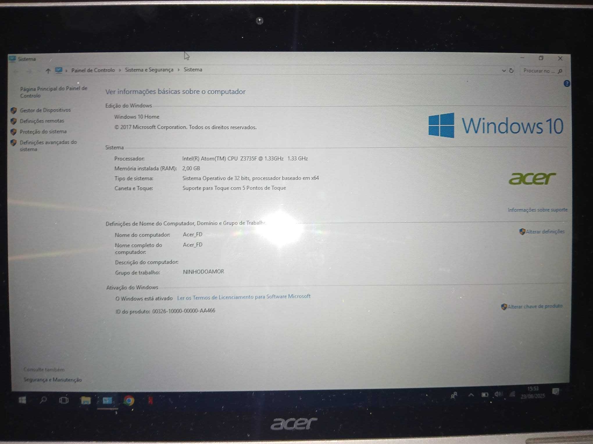 ACER Aspire 12'' Touch Screen