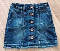 Denim 110 jeansowa spódniczka z guzikami jeans dla dziewczynki