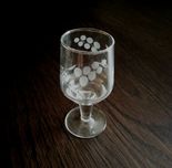 Kieliszki grawerowane vintage, 11 szt.