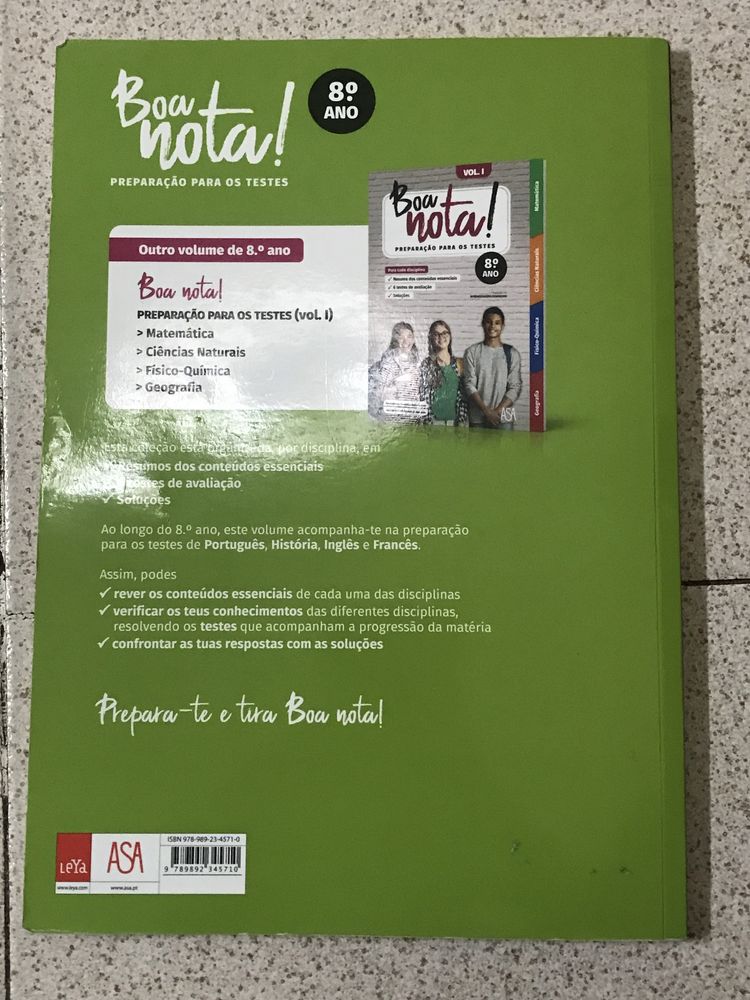 Livro de apoio - Boa Nota - 8º ano