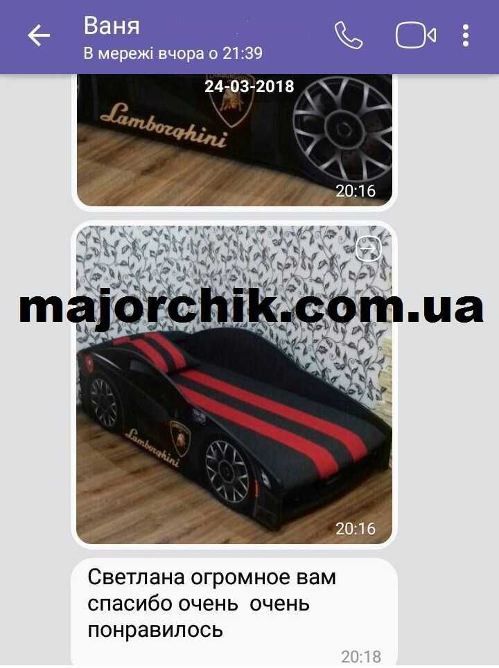 Кровать машина с матрасом в наличии машинка ліжко машина + ПОДАРОК