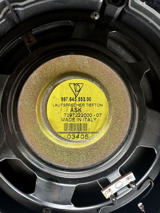 Głośniki Porsche 911  997 drzwiowe