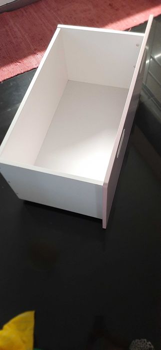 SMASTAD Caixa, rosa claro (gavetão com rodizios)