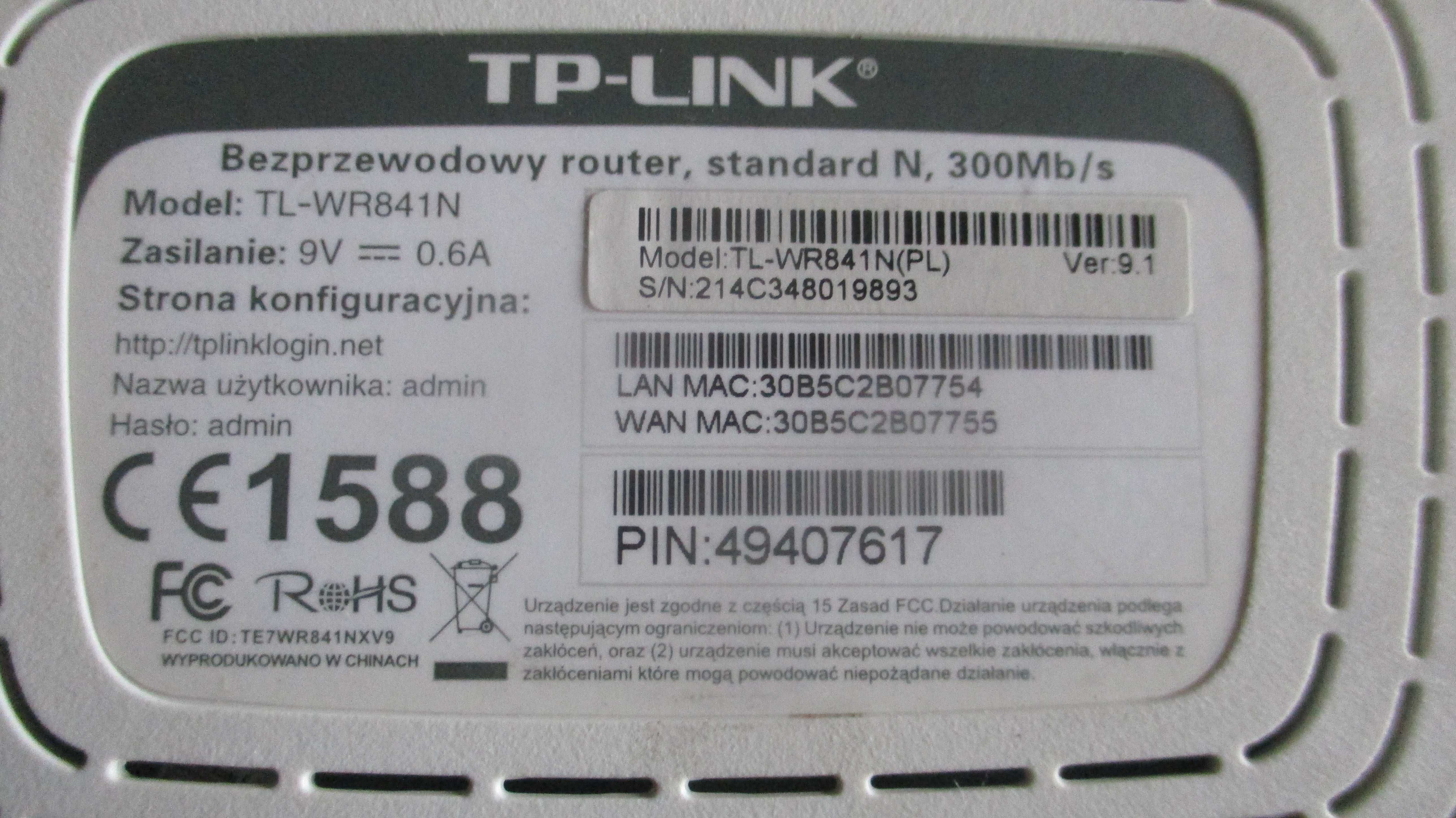 router tp -link ,bezprzewodowy