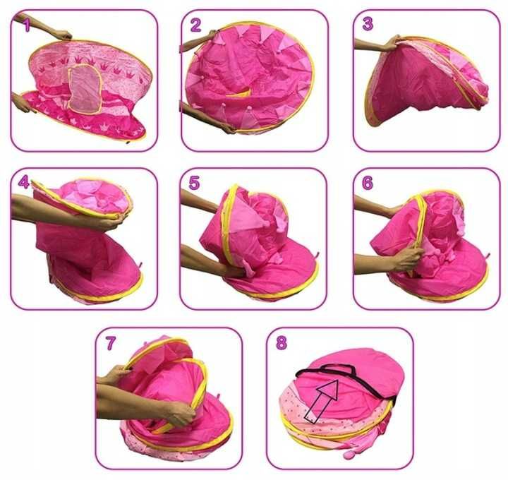 NAMIOT KSIĘŻNICZKI pałac zamek dla dzieci do domu ogrodu pokoju róż