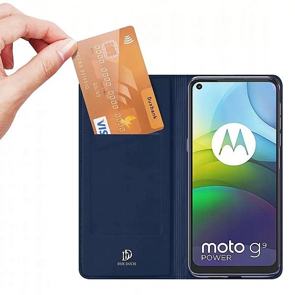 Etui z Klapką + szkło do Motorola Moto G9 Power