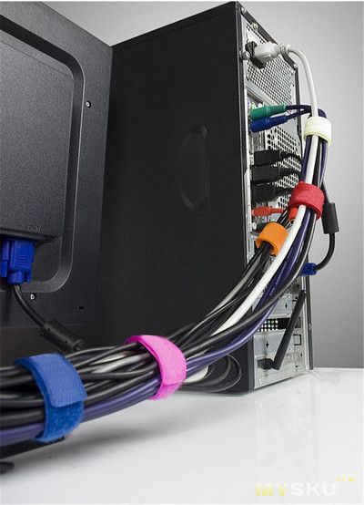 5шт. Набор Стяжка-липучка для кабелей ORICO 1 метр Кабель-менеджмент