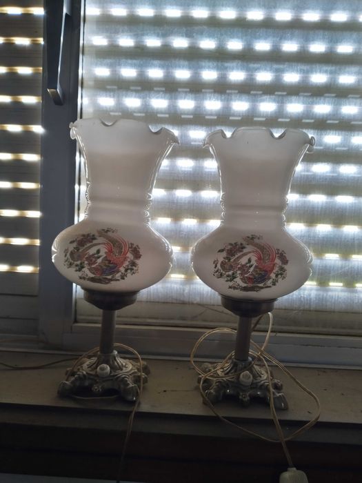 Candeeiros de mesa cabeceira vintage