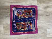 Платок Hermes Paris Costumed Quadrige Pink