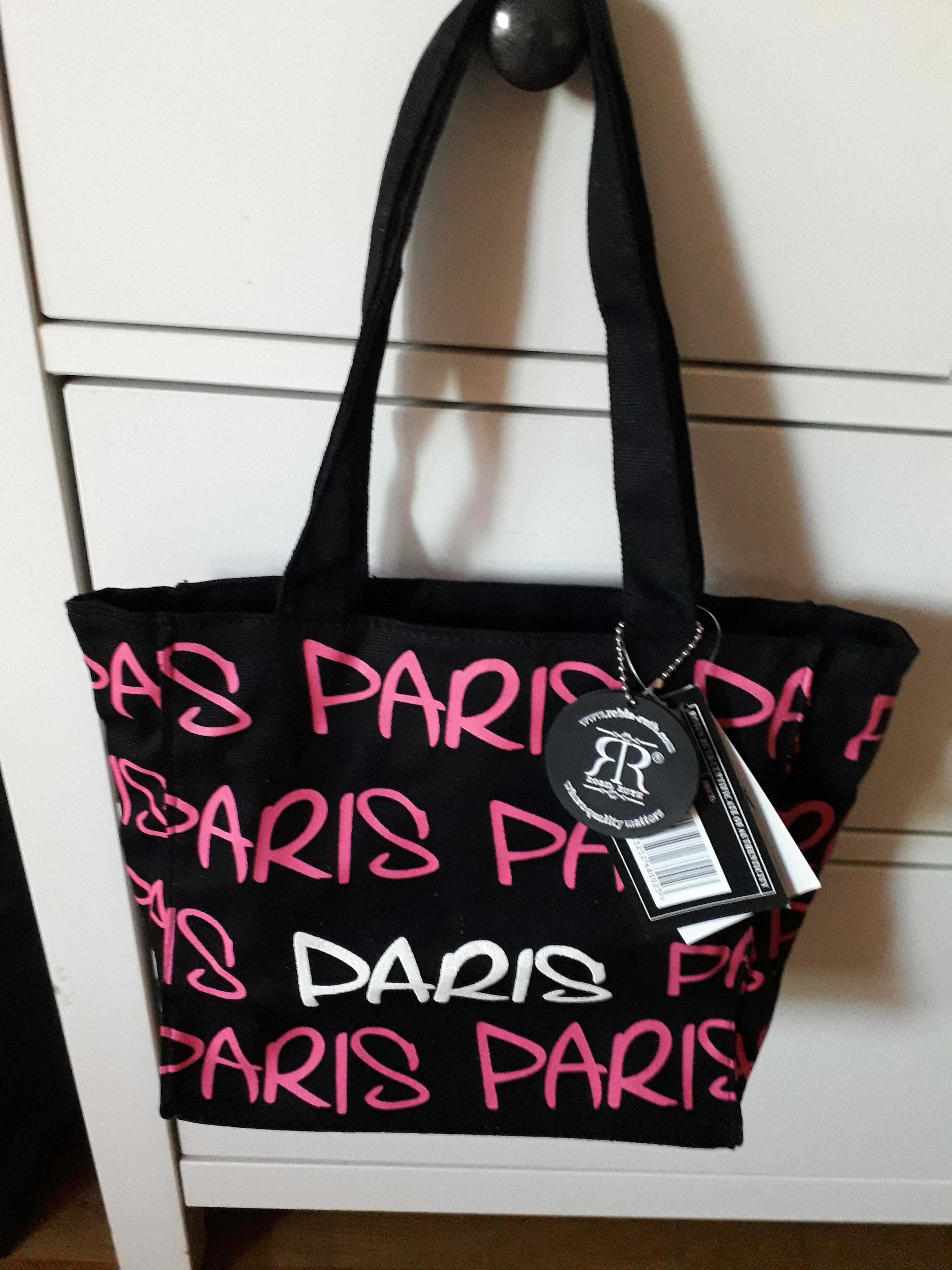 Saco de Lona de Paris em Preto