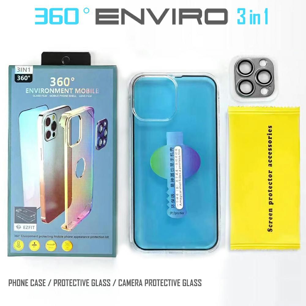 Etui 360° Szkło Lcd I Aparat Do Iphone 12 Pro Max Przezroczyste