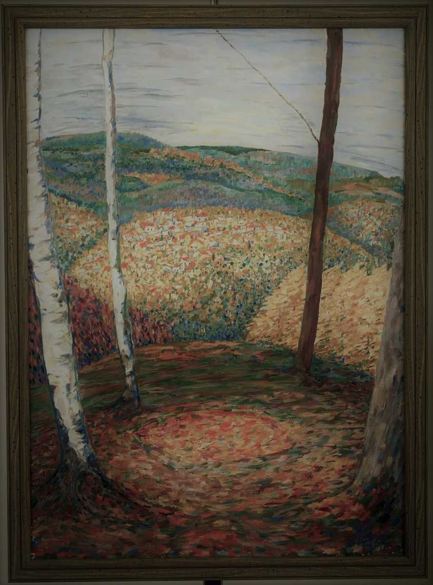 "Pejzaż jesienny" obraz olejny na płótnie wym. 50cm x 70cm