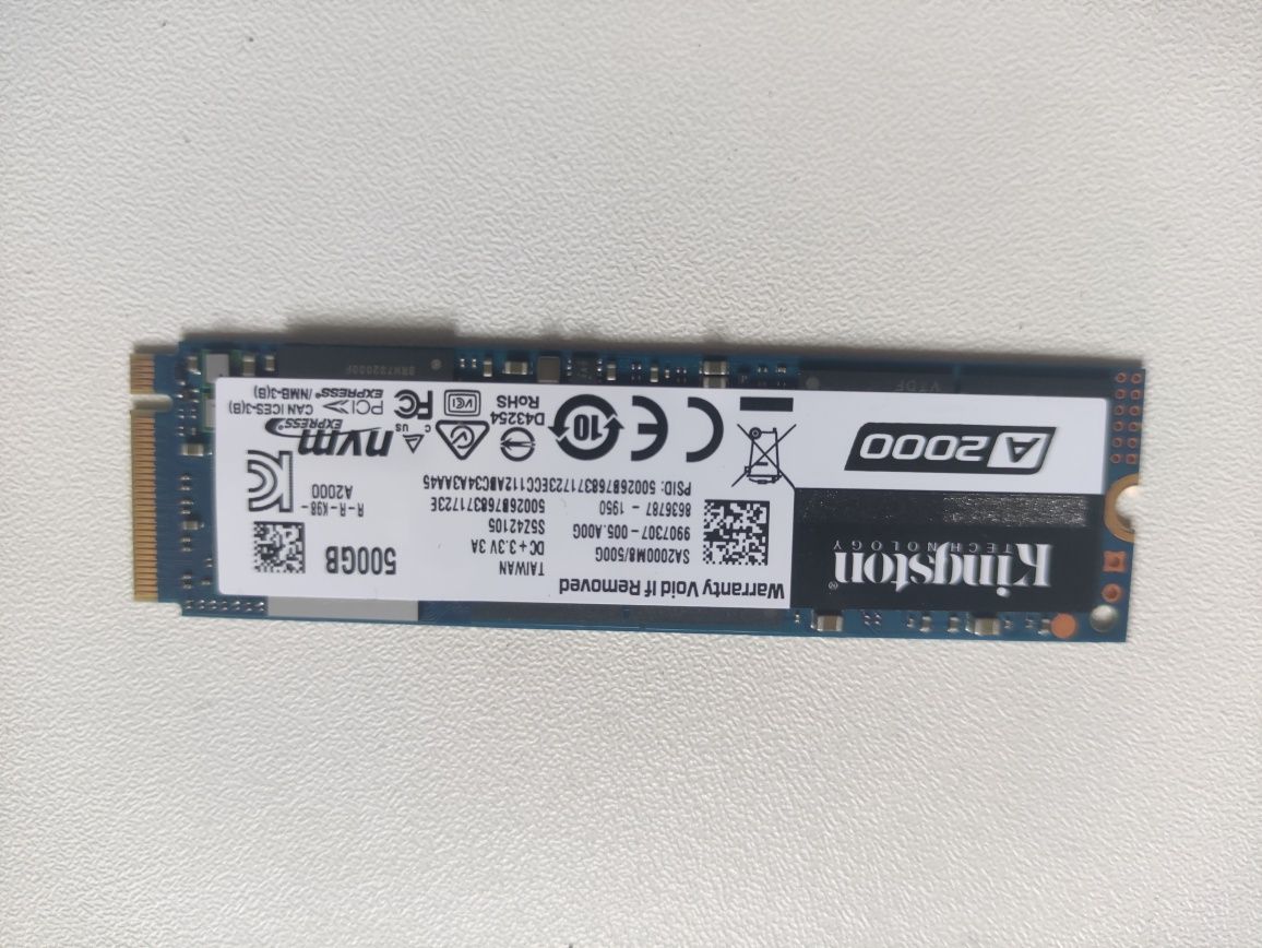 SSD 500GB NVME + adaptador PCIe