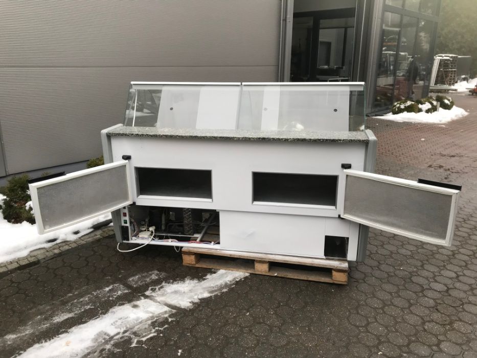 Lada witryna chłodnicza Cold dł. 1,6 m i inne urządzenia.