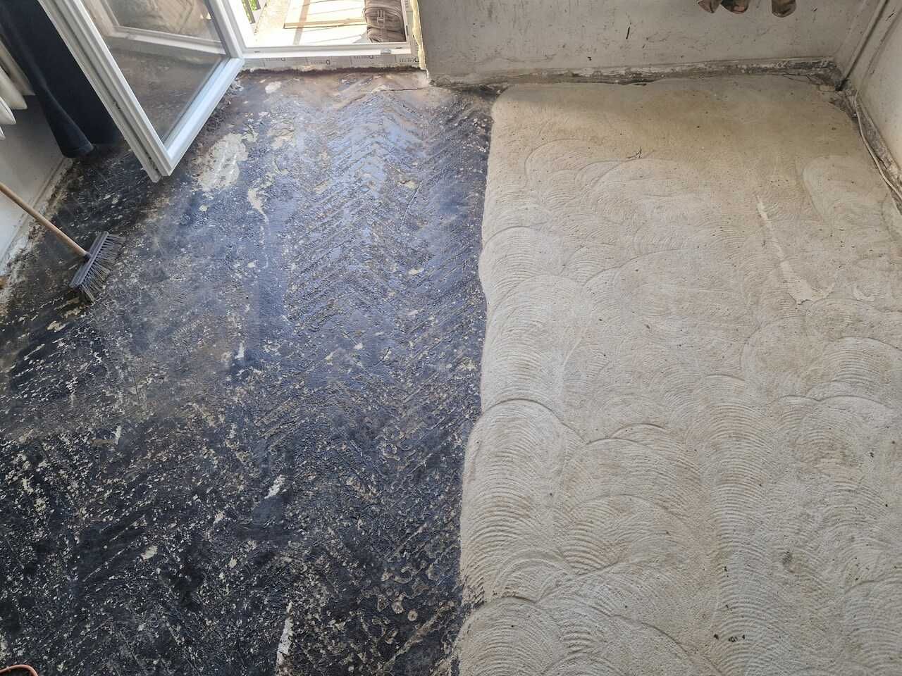 Usuwanie subitu  lepiku, żywicy, kleju, zrywanie parkietu