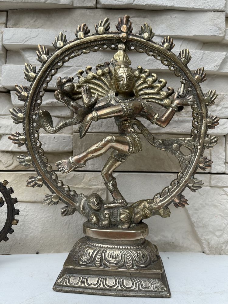 Rzeźba figura Indie Hinduizm Bogini Shiva Bóstwo mosiadz