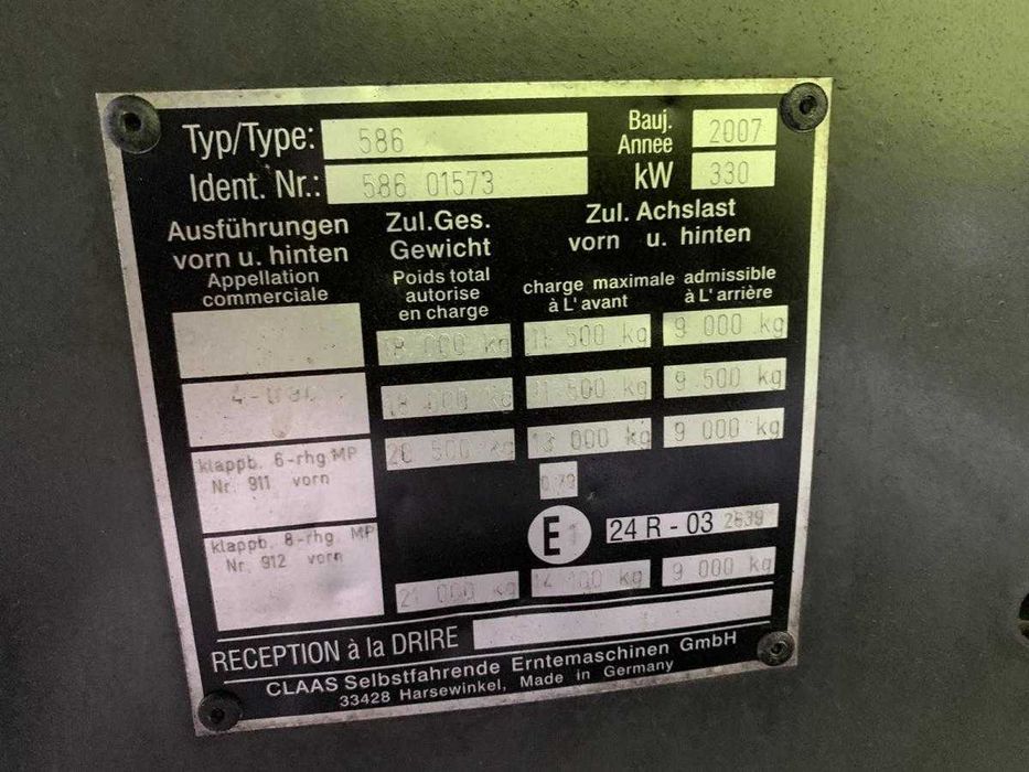 комбайн Claas Lexion 580 2007рік