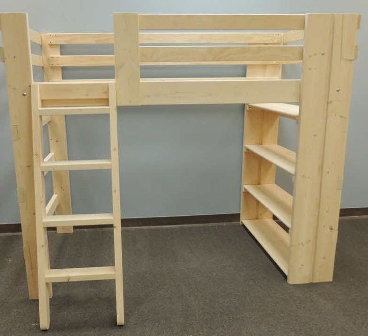 Виготовлення ліжок горищ з цільного дерева під любий розмір матрасу