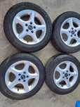 4szt Felgi Aluminiowe Borbet 5x100 14cali Plus Opony Lato