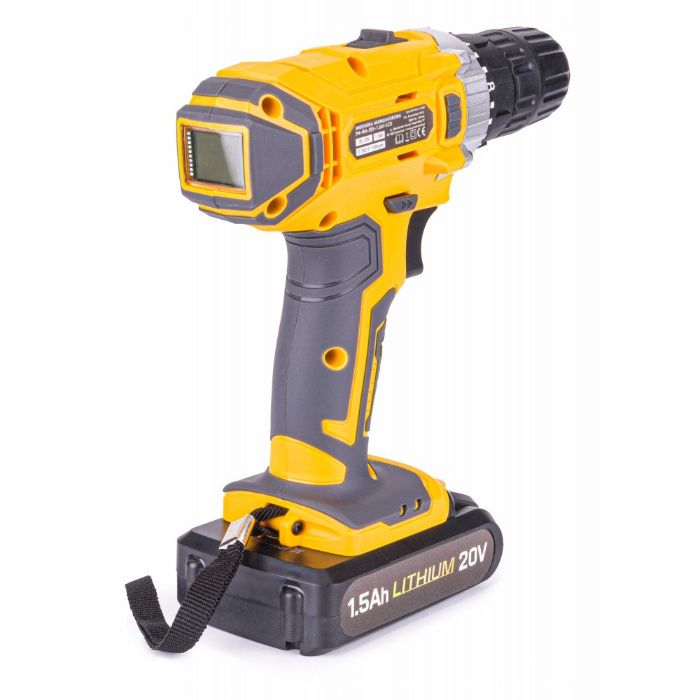 Wkrętarka wiertarka akumulatorowa 20V LCD Sklep FV