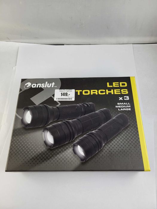 Zestaw latarek anslut 3 sztuki mała/średnia/duża