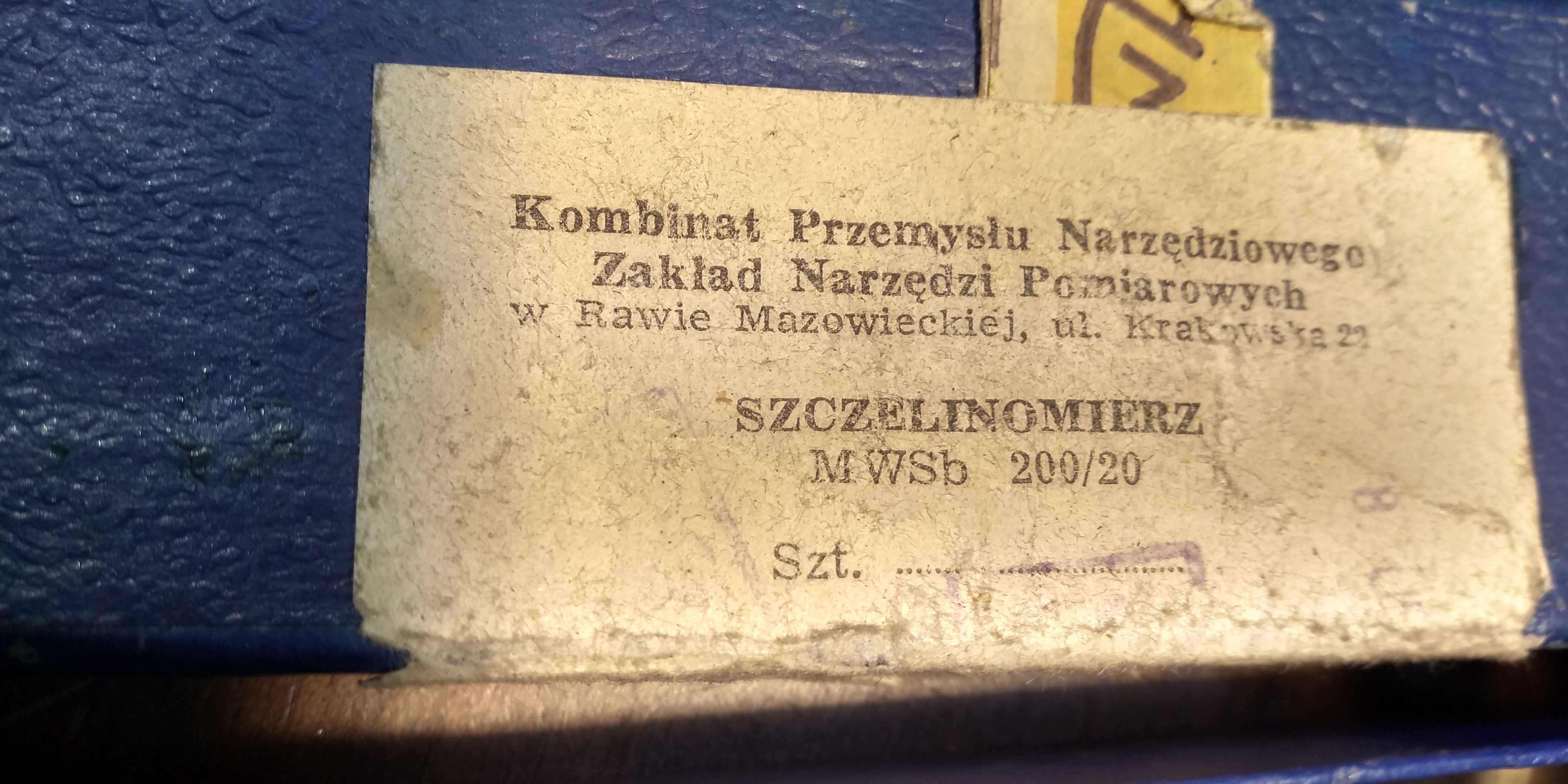 nowy szczelinomierz PRL kolekcja prezent