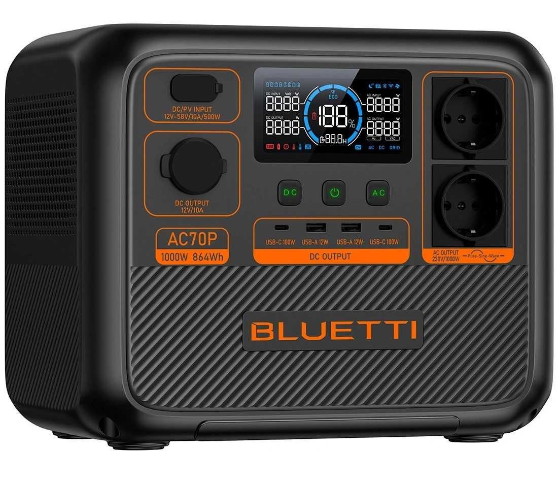 Зарядна станція Bluetti AC70P, 1000 Вт,