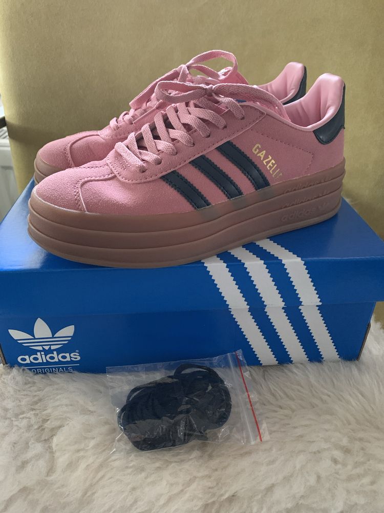 Кросівки Adidas Gazelle Platform Bold Pink Glow