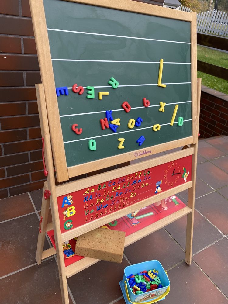 Eichhorn drewniana magnetyczna tablica z literkami do pisania
