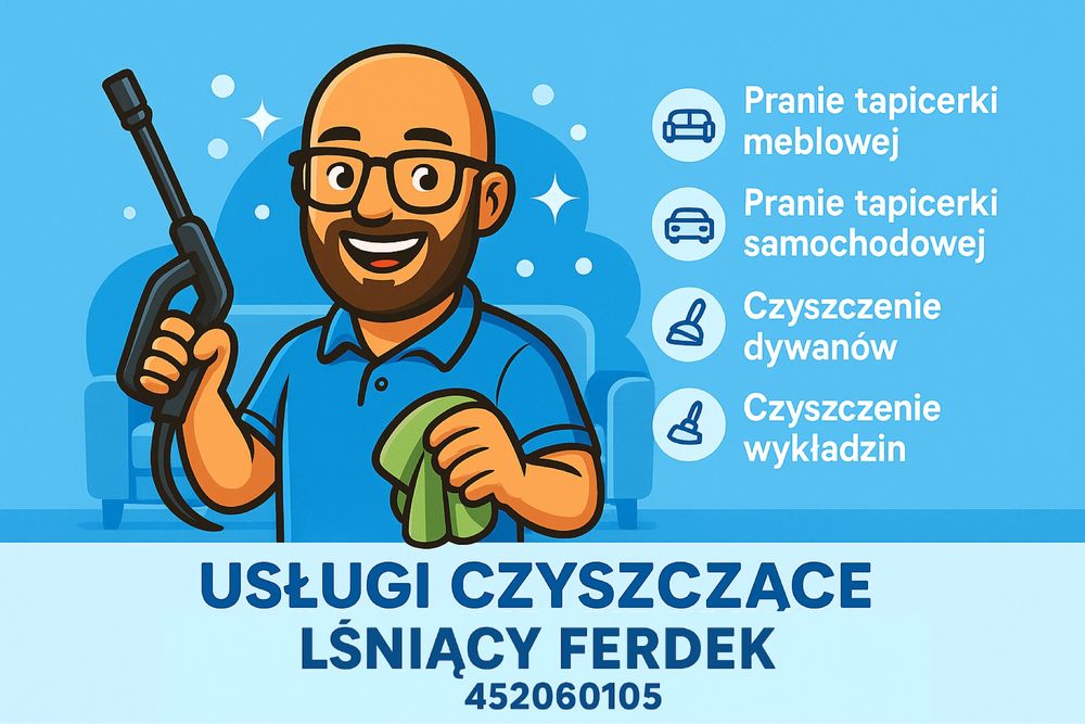 Pranie tapicerki meblowej, samochodowej, dywanów, ozonowanie