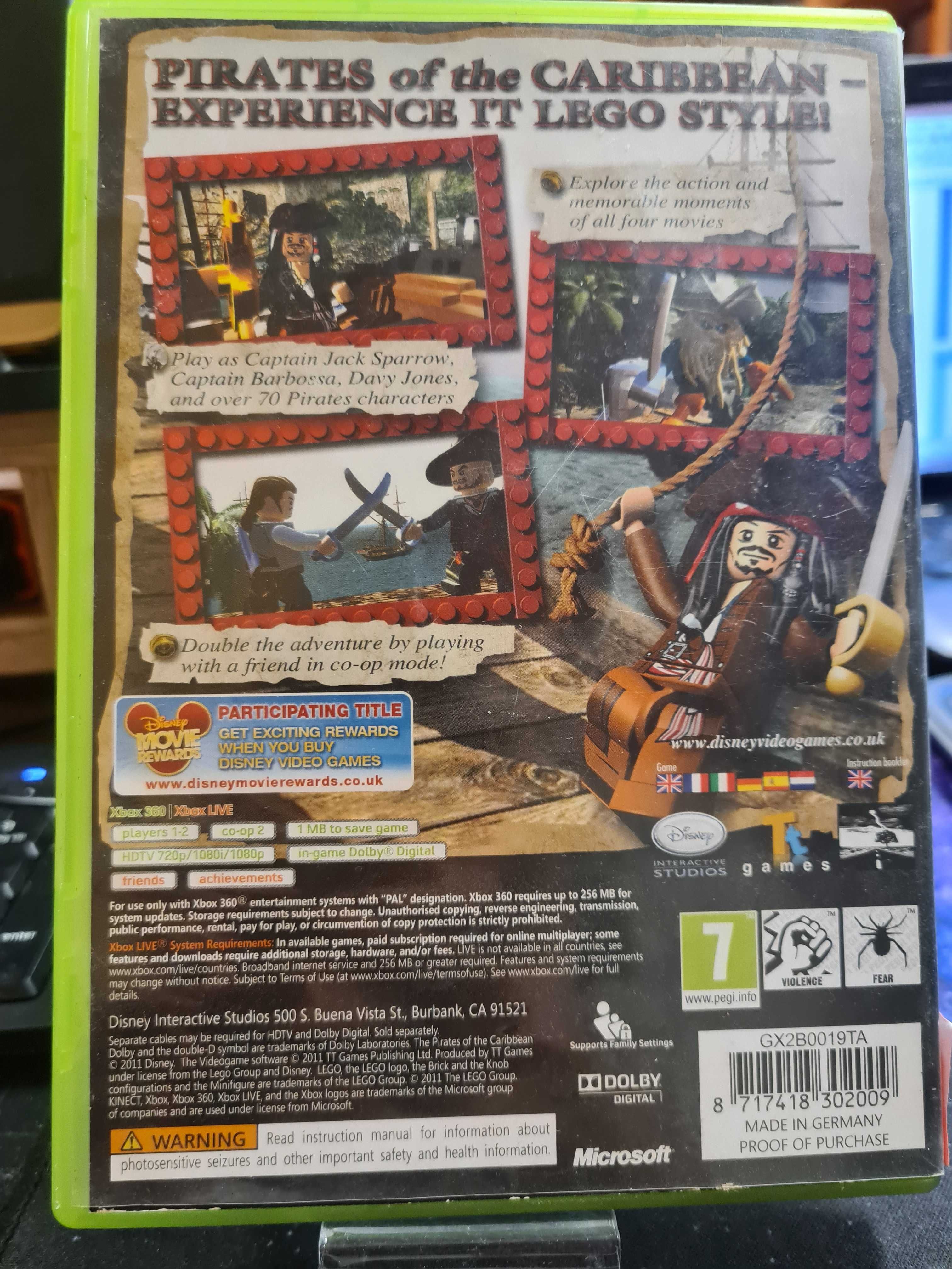 LEGO Piraci z Karaibów XBOX 360, Sklep Wysyłka Wymiana