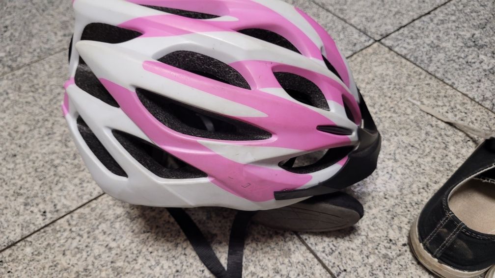 Kask biały różowy rozmiar damski  L proxu.kask MTB, CROSS, rozmiar L 5