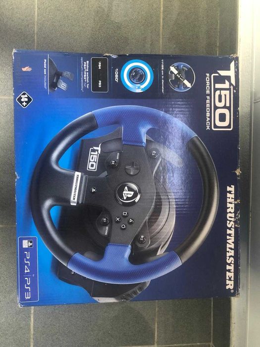 Volante Thrustmaster T150 – PS4/PS3/PC – Como Novo! Na caixa Original.