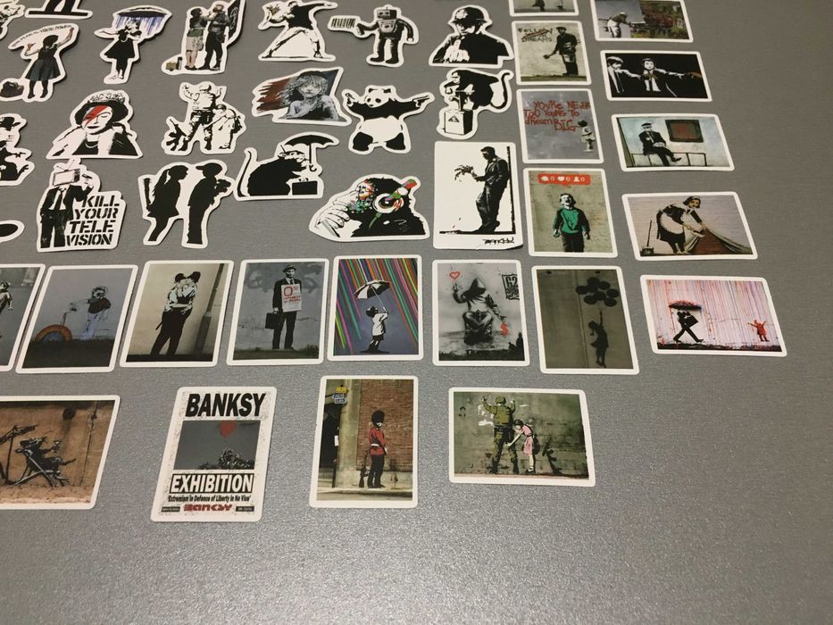 Коллекция наклеек BANKSY 67шт цена за все