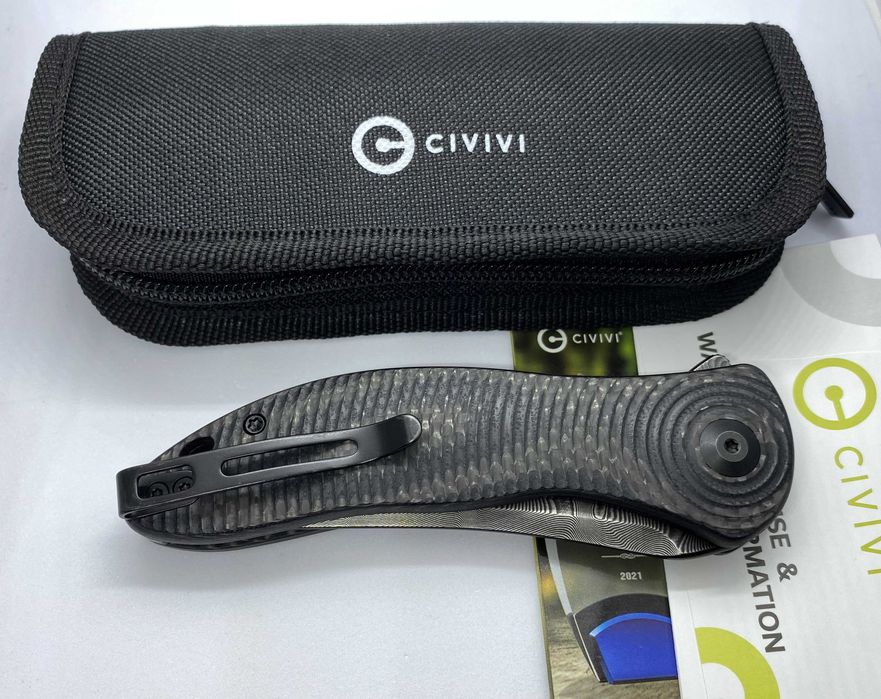 Складной нож CIVIVI Synergy3 Carbon Fiber Damascus C20075B-DS1